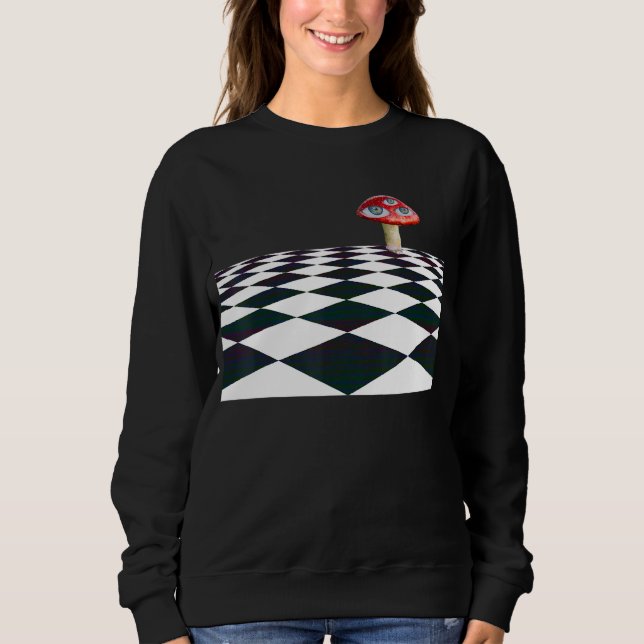 Dreamcore Weirdcore Clothes Aesthetic Mushroom Che Sweatshirt (Front)