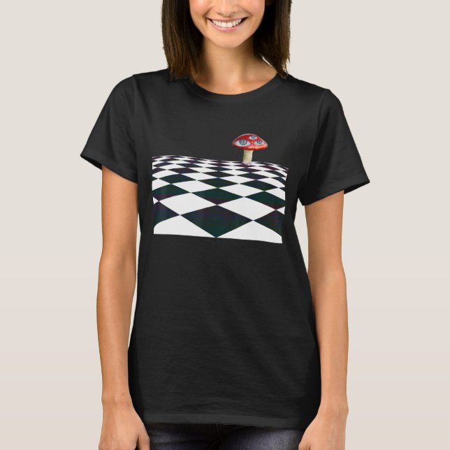 Dreamcore Weirdcore Clothes Aesthetic Mushroom Che T-Shirt (Front)