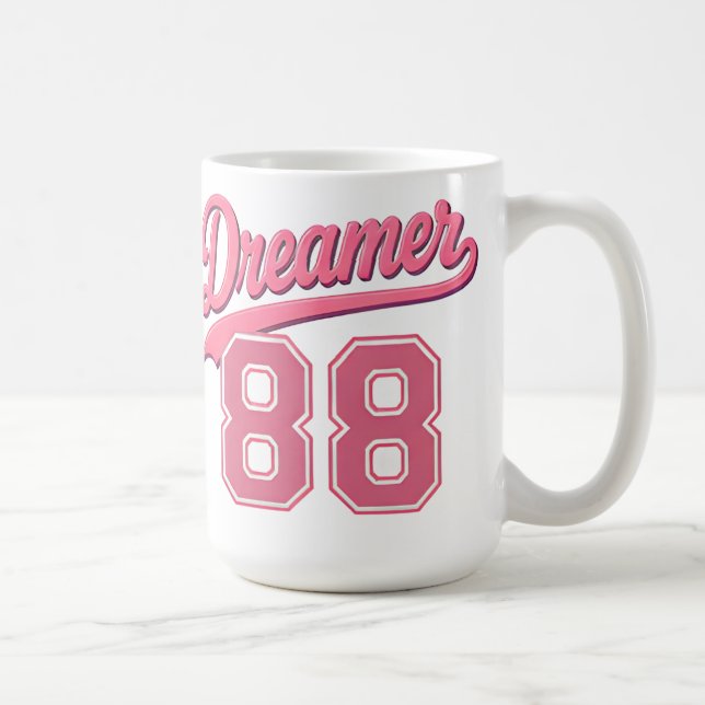 Dreamer 88 Stylish Script Design Coffee Mug (Right)