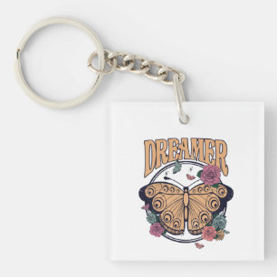 Dreamer Butterfly Keychain