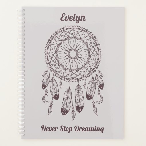 Dreamer Dreamcatcher Planner | Zazzle