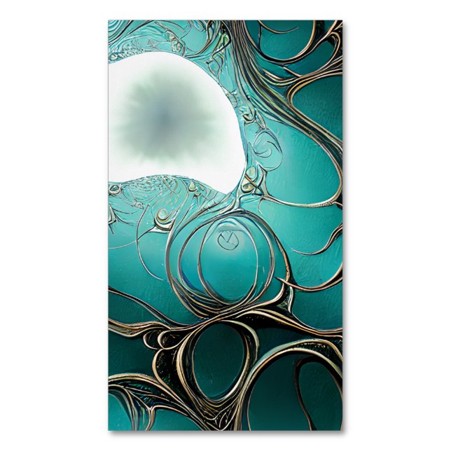 Dreamer Game Illusion of Landscape Matrix Light Da Business Card Magnet (Front Vertical)