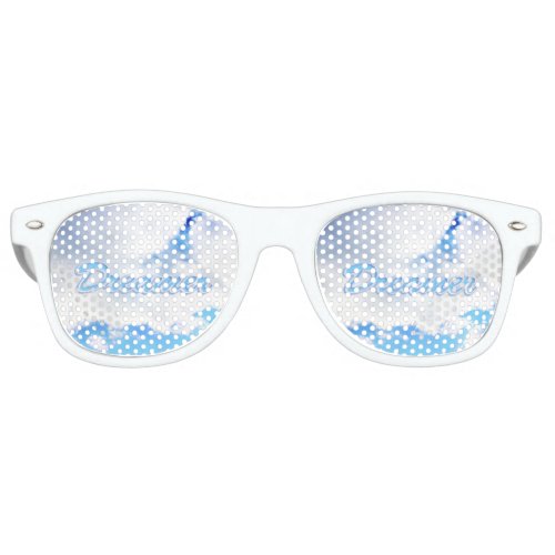 Dreamer Puffy White Clouds and Blue Sky Retro Sunglasses