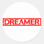 Dreamer Stamp Classic Round Sticker