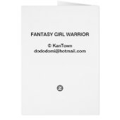 Dreamer The Warrior Cards (Back)