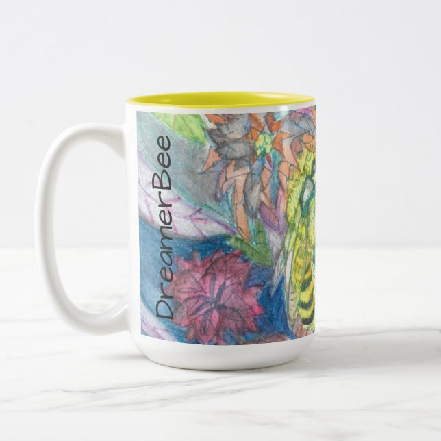 DreamerBee  Two-Tone Coffee Mug (Left)