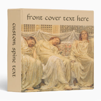 Dreamers by Albert Joseph Moore, Victorian Art 3 Ring Binder
