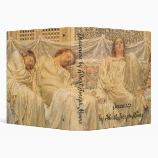 Dreamers by Albert Joseph Moore, Victorian Art 3 Ring Binder