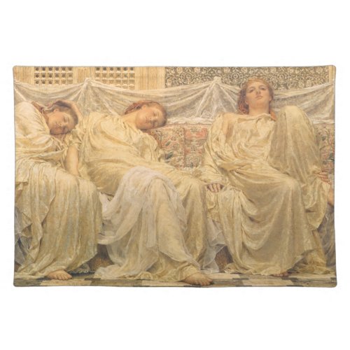 Dreamers by Albert Joseph Moore Victorian Art Cloth Placemat