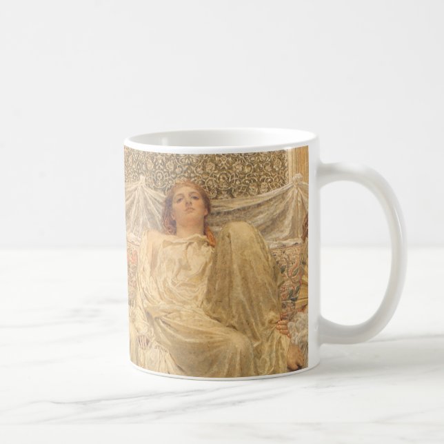 Dreamers by Albert Joseph Moore, Victorian Art Coffee Mug (Right)