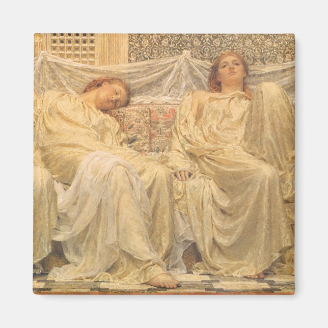 Dreamers by Albert Joseph Moore, Victorian Art Magnet (Front)