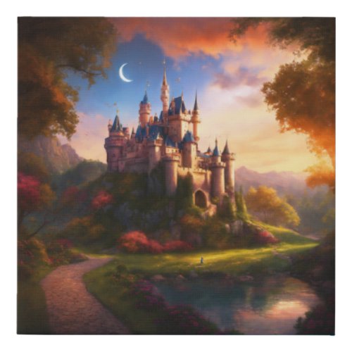 Dreamers Retreat Fairytale Castle Canvas Print