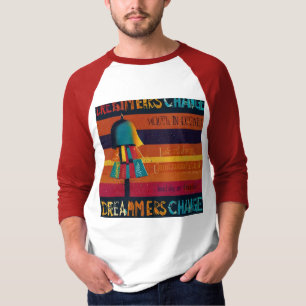 Dreamers Spark Change - Multicolor Inspirational T-Shirt