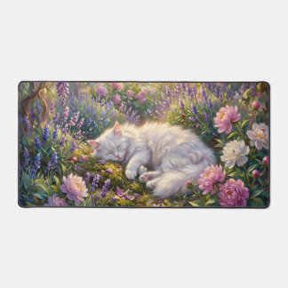 Dreaming Beneath the Wisteria Desk Mat