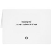 "Dreaming Blue" Geometric Art Card (Back Horizontal)