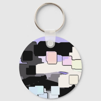 "Dreaming Blue" Geometric Art Keychain