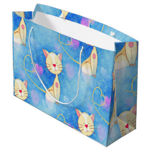 Dreaming Cat Large Gift Bag