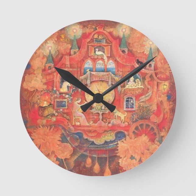 Dreaming Clock: The Automaton of Memories Round Clock (Front)