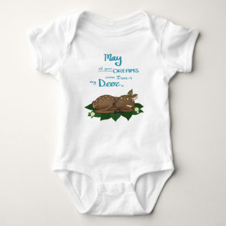 Dreaming Deer One-piece Baby Bodysuit