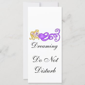 Dreaming Do Not Disturb Mermaid Muse by Victoreeah at Zazzle