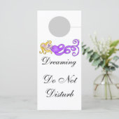 Dreaming Do Not Disturb Mermaid Muse Door Hanging (Standing Front)