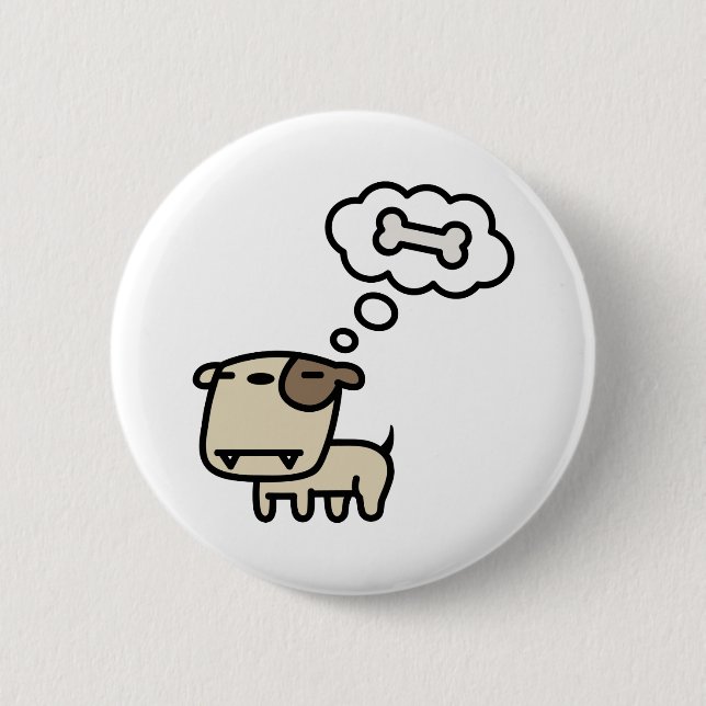 Dreaming Dog Pinback Button (Front)