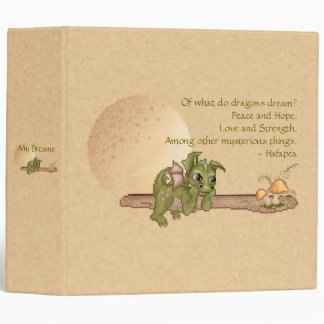 Dreaming Dragon 3 Ring Binder