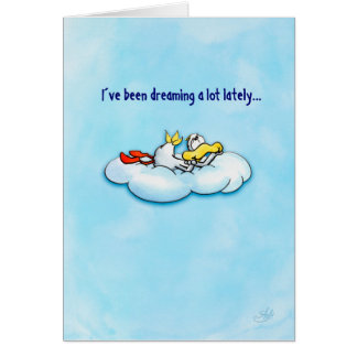 Dreaming duck: love is the best! cards