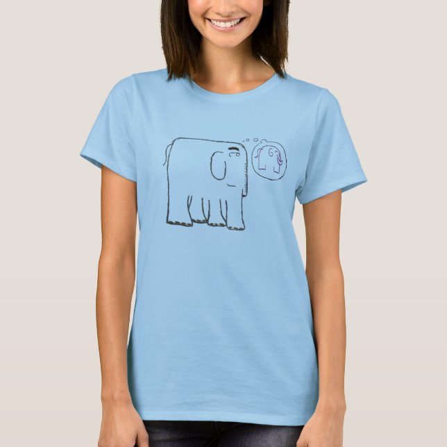 dreaming elephant - Customized T-Shirt (Front)