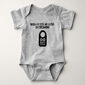 Dreaming... EYES closed Baby Bodysuit
