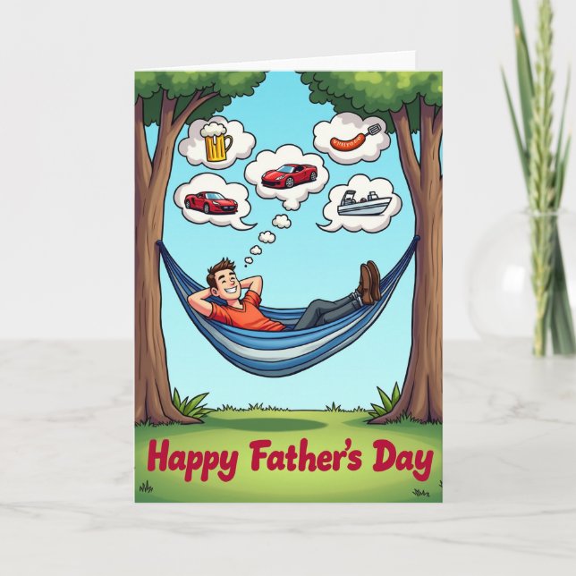 Dreaming Fathers Day Card (Front)