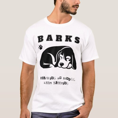 Dreaming in Beagle T_Shirt