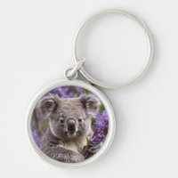 "Dreaming in Purple: A Koala in a Jacaranda Tree