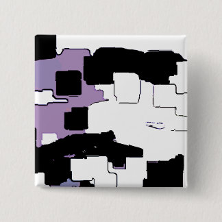 "Dreaming in Purple" Geometric Art Pinback Button