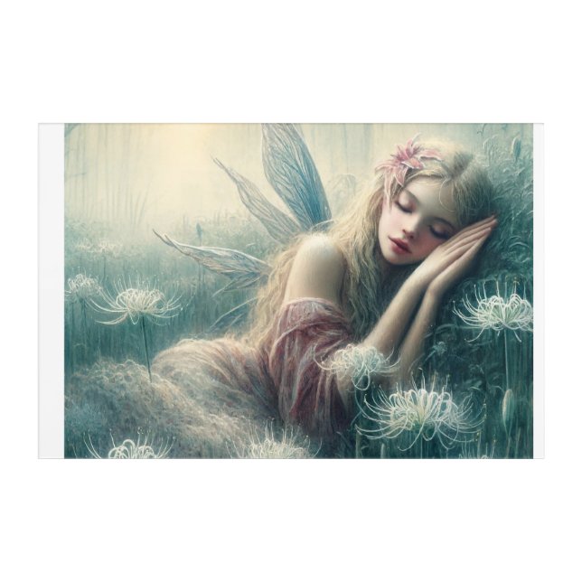 Dreaming in the Ethereal Glade Acrylic Print (Front)