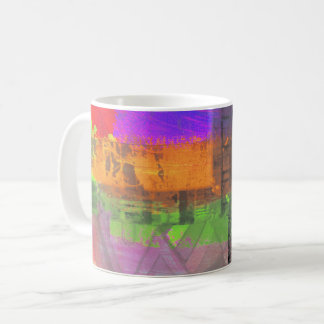 "Dreaming in the Millions" abstract art coffee mug