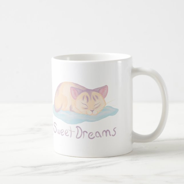 Dreaming Kitten Coffee Mug (Right)