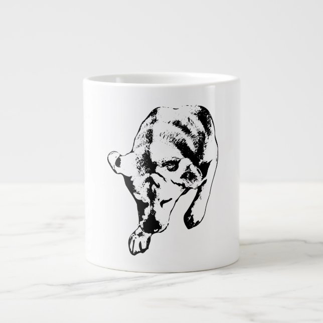 Dreaming Lab – Quiet Top-Down Study Giant Coffee Mug (Front)