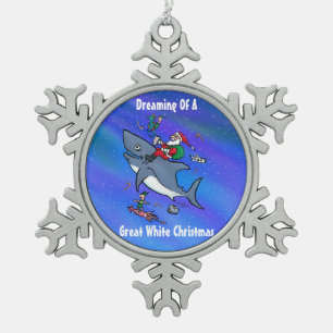 Dreaming of a Great White Christmas Ornament