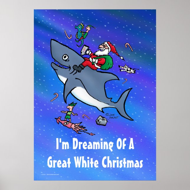 Dreaming Of A Great White Christmas Poster (Front)