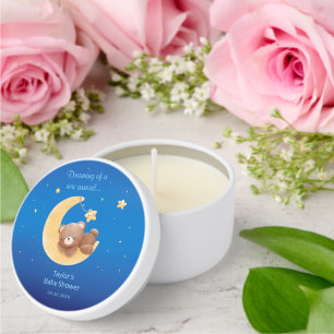 Dreaming of a New Arrival Teddy Bear Mini Candle Favors