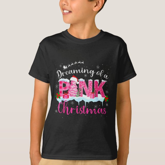 Dreaming Of A Nk Christmas Tree Cakes Santa Hat Xm T-Shirt (Front)