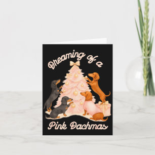 Dreaming Of A Nk Dachsmas Holiday Christmas Dachsh Card
