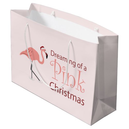 Dreaming of a Pink Christmas _ Large Gift Bag