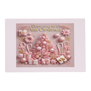 Dreaming of a Pink Christmas Placemat