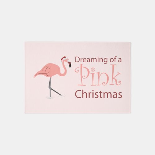 Dreaming of a Pink Christmas  Rug