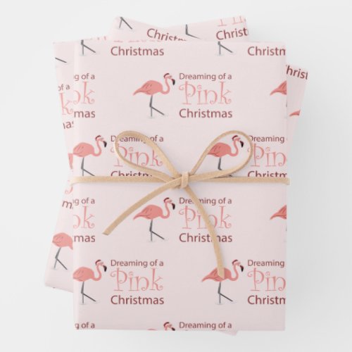 Dreaming of a Pink Christmas _   Wrapping Paper Sheets