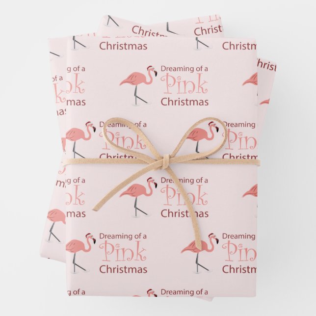 Dreaming of a Pink Christmas -   Wrapping Paper Sheets (In situ)