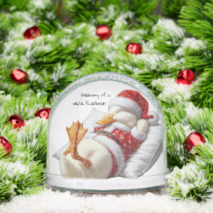 Dreaming of a White Christmas Duck Snow Globe