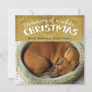 Dreaming of a white Christmas Holiday Card